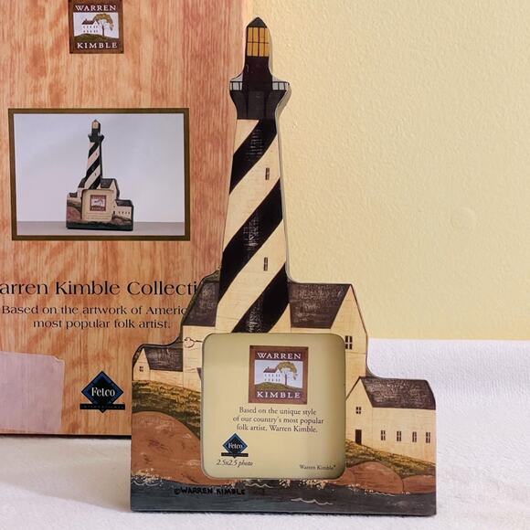 Fetco Warren Kimble Lighthouse Photo Picture Frame Coastal Breeze, Decor - Picture 3 of 8